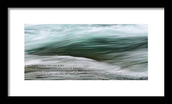 River Framed Print featuring the photograph Medical Poem 1 by Whispering Peaks Photography