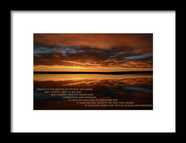Medical Framed Print featuring the photograph Medical Poem 2 by Whispering Peaks Photography