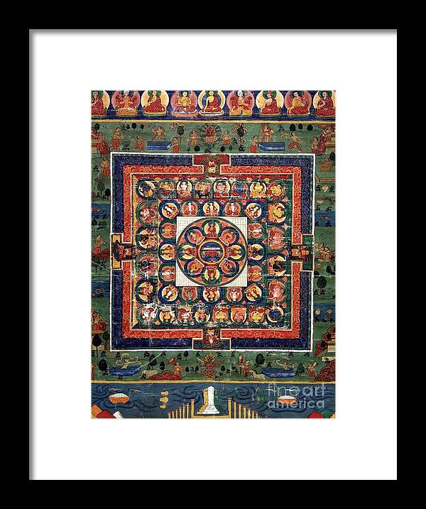 Witchcraft Framed Print featuring the digital art Medicine Buddha by Frederick Holiday