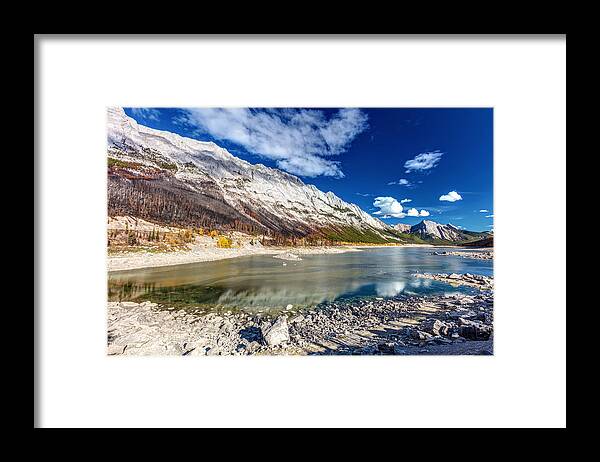 Jasper National Park Framed Print featuring the photograph Medicine Lake Jasper by Pierre Leclerc Photography