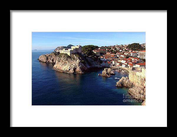 Dubrovnik Framed Print featuring the photograph Medieval Fortresses Lovrijenac And Bokar Dubrovnik by Jasna Dragun