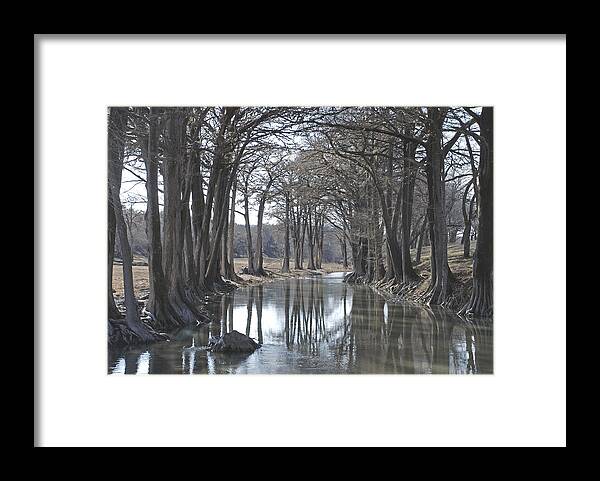 Medina Framed Print featuring the photograph Medina River in Winter by Brian Kinney