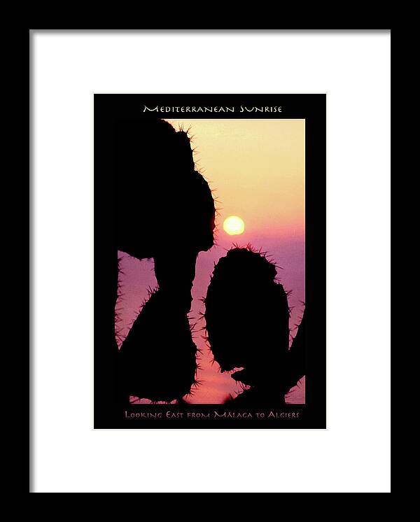 Sunrise Framed Print featuring the photograph Mediterranean Sunrise POSTER by Robert J Sadler