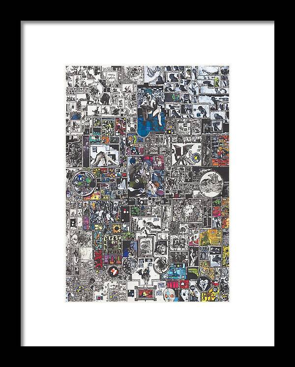 Zak Smith Framed Print featuring the painting Medusa Maze by Zak Smith