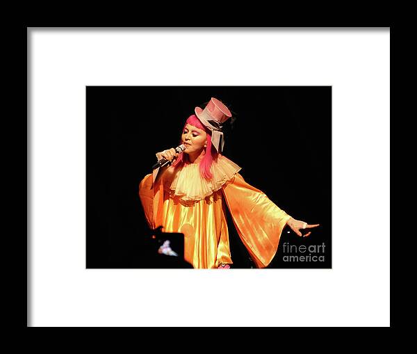 Madonna Framed Print featuring the photograph Madonna Tears of a Clown III by Marguerita Tan