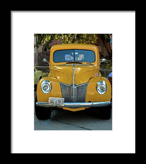 Car Framed Print featuring the photograph Mellow Yellow Truck by Ira Marcus