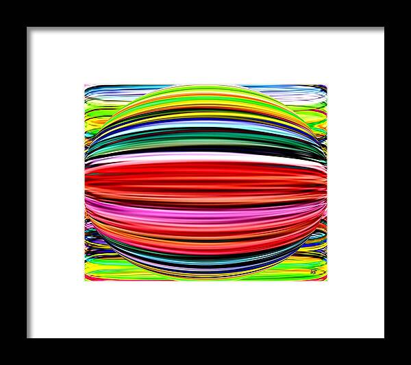 Abstract Framed Print featuring the digital art Melon Mania by Will Borden