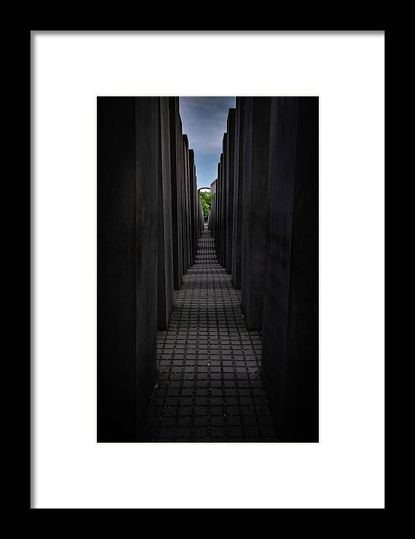 Berlin Framed Print featuring the photograph Memorial for the Murdered Jews of Europe by Framing Places