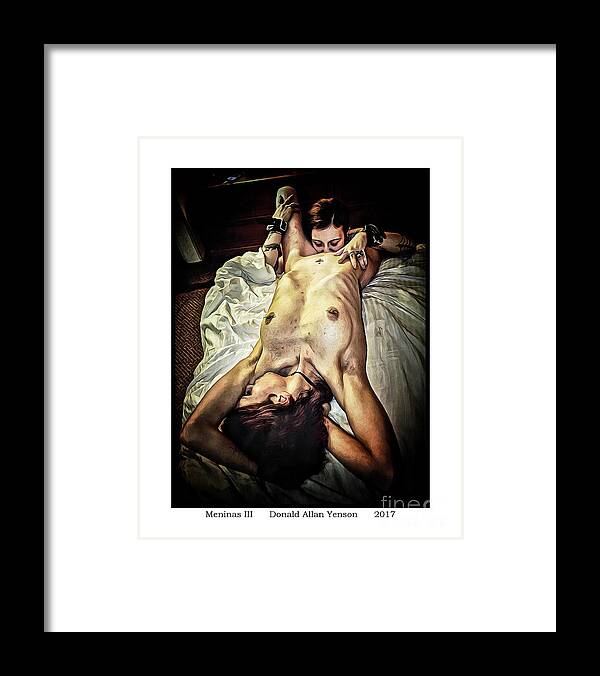 Nude Framed Print featuring the photograph Meninas III by Donald Yenson