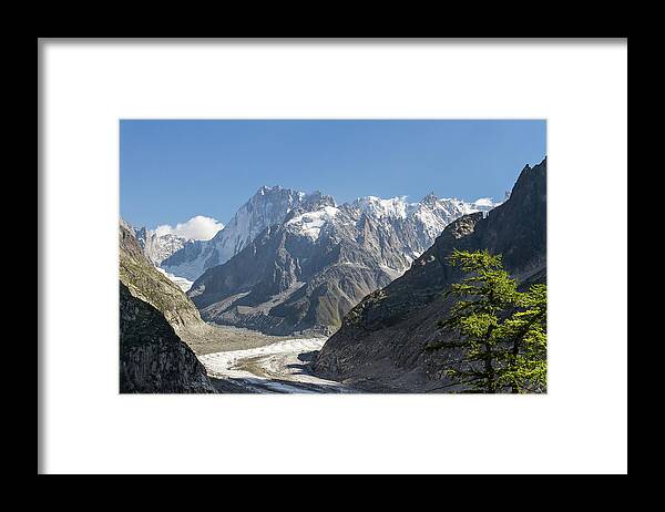 Mountain Landscape Framed Print featuring the photograph Mer de Glace - Chamonix - French Alps by Paul MAURICE