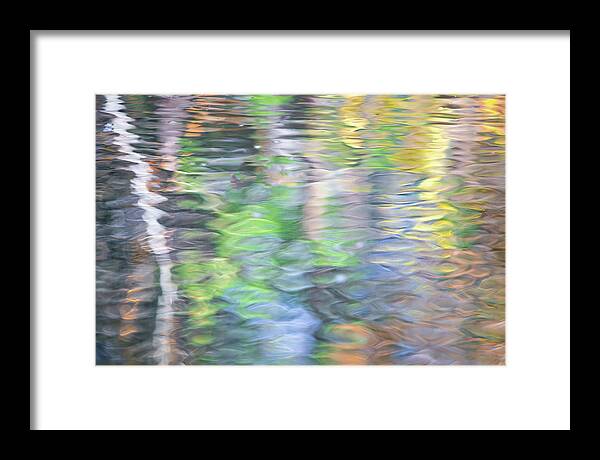 Yosemite Framed Print featuring the photograph Merced River Reflections 9 by Larry Marshall