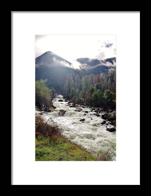 Merced River Framed Print featuring the photograph Mercrd River Ca A by Phyllis Spoor