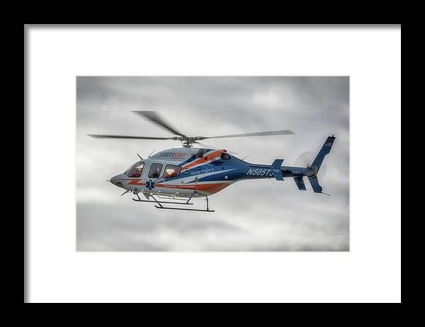 Air Travel Framed Print featuring the photograph Mercy Flight 5 by Guy Whiteley