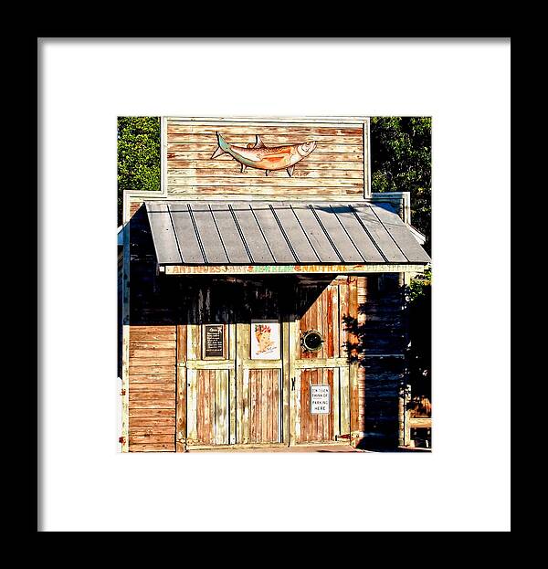 Shack Framed Print featuring the photograph Mermaid Shack in Key West by Amy McDaniel
