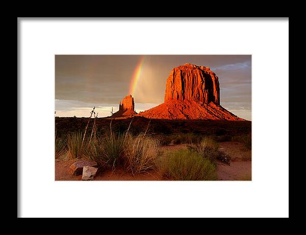 Arizona Framed Print featuring the photograph Merrick Butte by Eric Foltz
