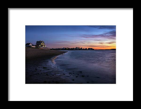 Landscape Framed Print featuring the photograph Merrimack River, Plum Island, MA by Betty Denise