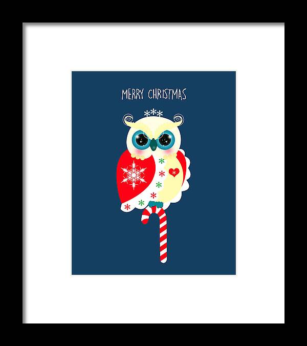 Bird Framed Print featuring the digital art Merry Christmas by Isabel Salvador