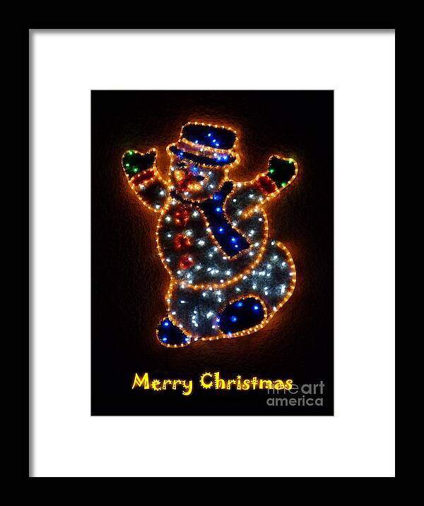 Christmas Framed Print featuring the photograph Merry Christmas by Jean Bernard Roussilhe
