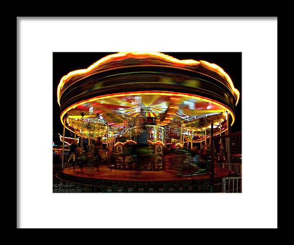 Fun Fair Framed Print featuring the photograph Merry-go-round by B Cash