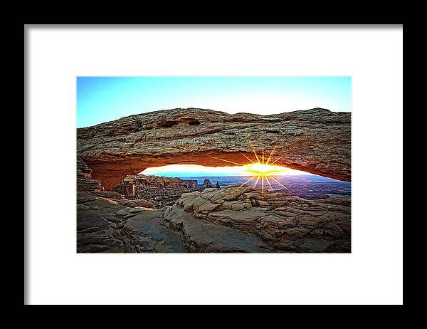 Mesa Arch Framed Print featuring the photograph Mesa Arch by Mike Stephens