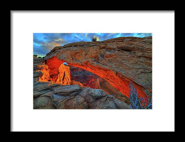 Mesa Arch Framed Print featuring the photograph Mesa Arch Morning Light by Greg Norrell