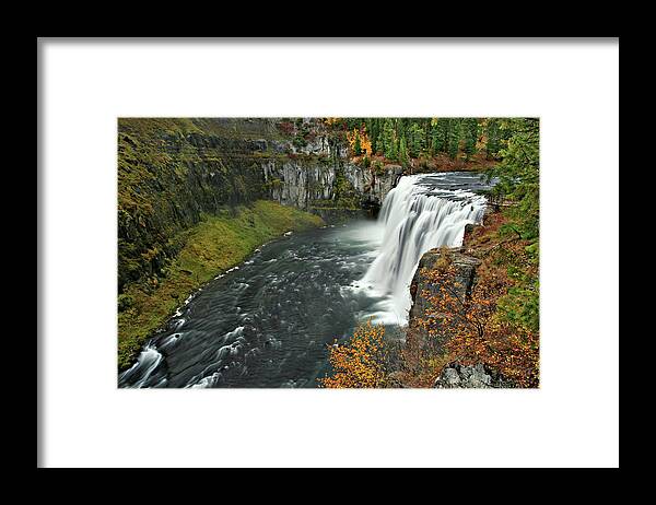 Idaho Framed Print featuring the photograph Mesa Falls by Wesley Aston