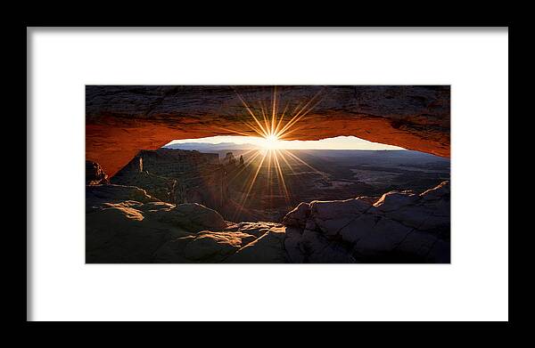 Mesa Glow Framed Print featuring the photograph Mesa Glow by Chad Dutson