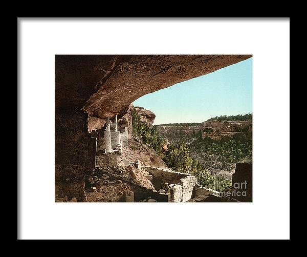 1898 Framed Print featuring the photograph Mesa Verde, Colorado by Granger