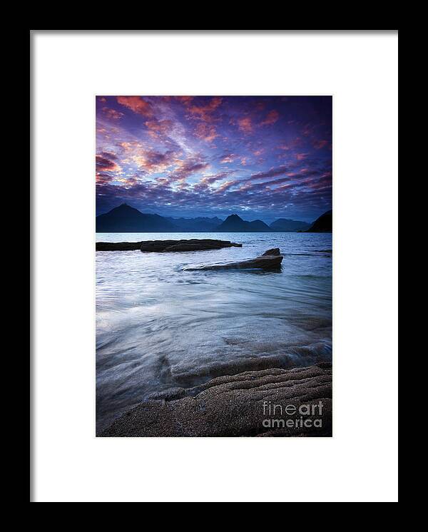 Seascape Framed Print featuring the photograph Mesmerized by the Cuillin by David Lichtneker