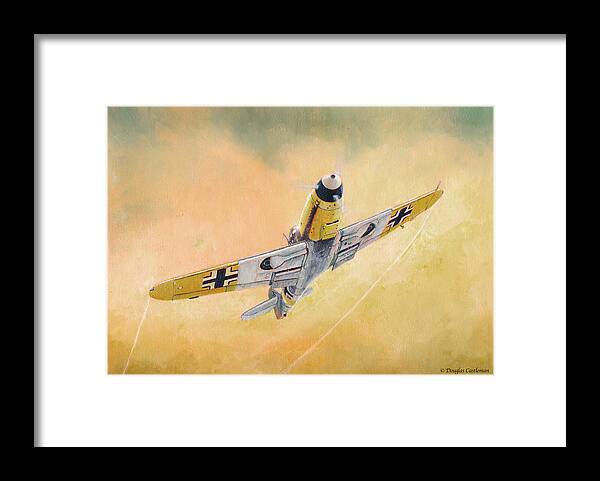 Aviation Framed Print featuring the painting Messerschmitt Bf-109F by Douglas Castleman