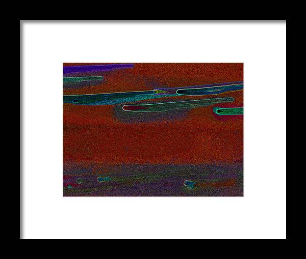  - Very Affordable Cards Are Sold 10 = $ 2.95 Each Framed Print featuring the digital art Meteor Shower by Kenneth James