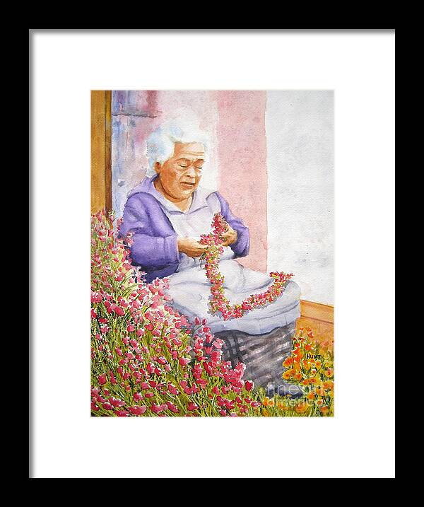 Mexico Framed Print featuring the painting Mexican Flower by Shirley Braithwaite Hunt