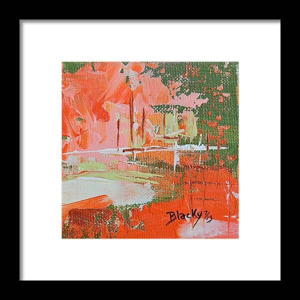 Modern Framed Print featuring the painting Miami Heat by Donna Blackhall