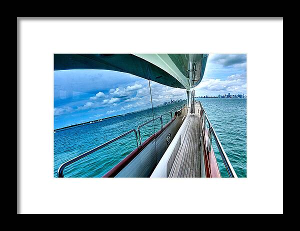 Miami Framed Print featuring the photograph Miami Reflection by Minn Saing