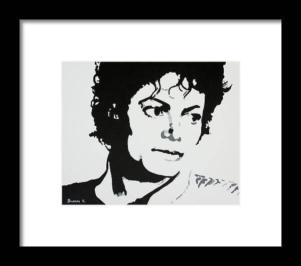 Michael Jackson Framed Print featuring the painting Michael Jackson by Katharina Bruenen