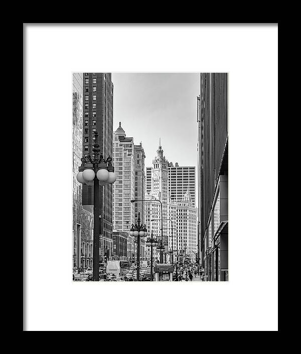 Michigan Framed Print featuring the photograph Michigan Ave. by David Hart