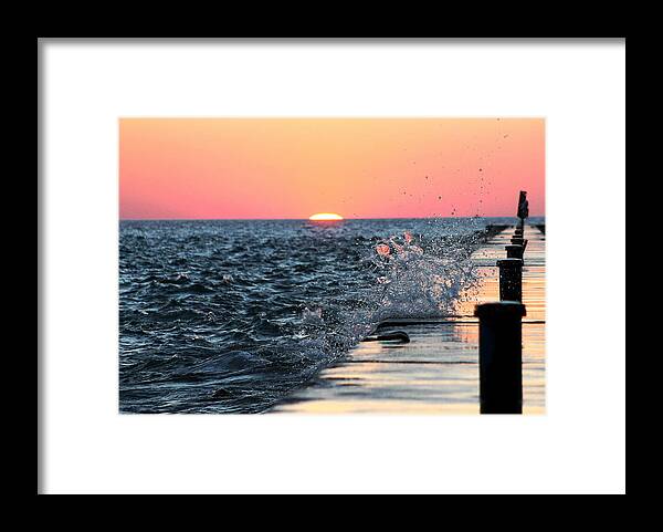 Splash Framed Print featuring the photograph Michigan Summer Sunset by Bruce Patrick Smith