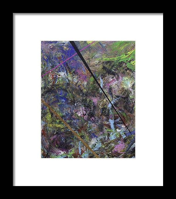 Abstract Framed Print featuring the painting Mickie Cohiba by Julius Hannah