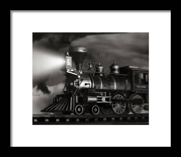 Train Framed Print featuring the photograph Midnight Flyer by Tom Mc Nemar