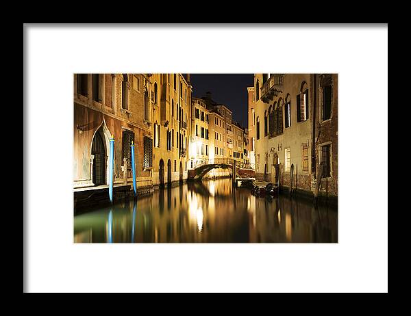 Venice Framed Print featuring the photograph Midnight In Venice by Brad Scott