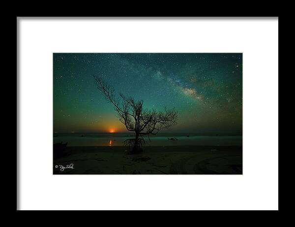 Caretta Framed Print featuring the photograph Midnight Moonlight by Ray Silva