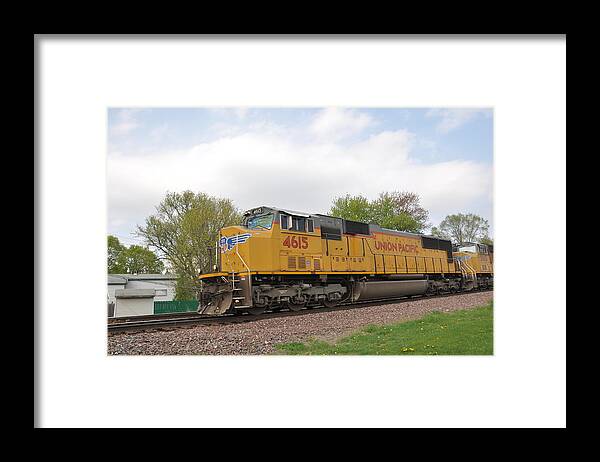 Trains Framed Print featuring the photograph Mighty Engine by Daniel Ness