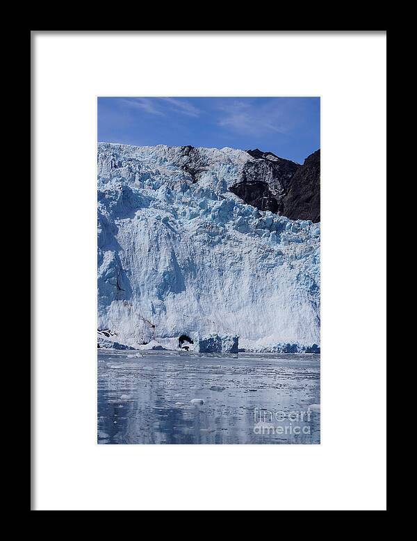 Alaska Framed Print featuring the photograph Mighty Holgate Glacier by Jennifer White