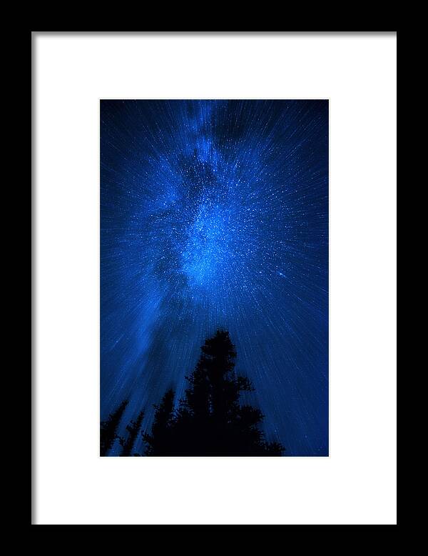 Milkyway Framed Print featuring the digital art Milky Way Zoom by Pelo Blanco Photo
