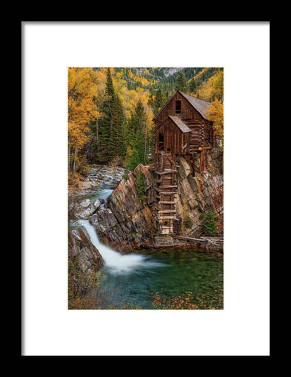 Fall Colors Framed Print featuring the photograph Mill in the Mountains by Darren White