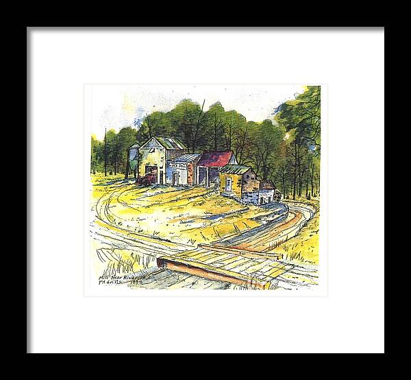  Framed Print featuring the painting Mill Near Riverside by Patrick Grills