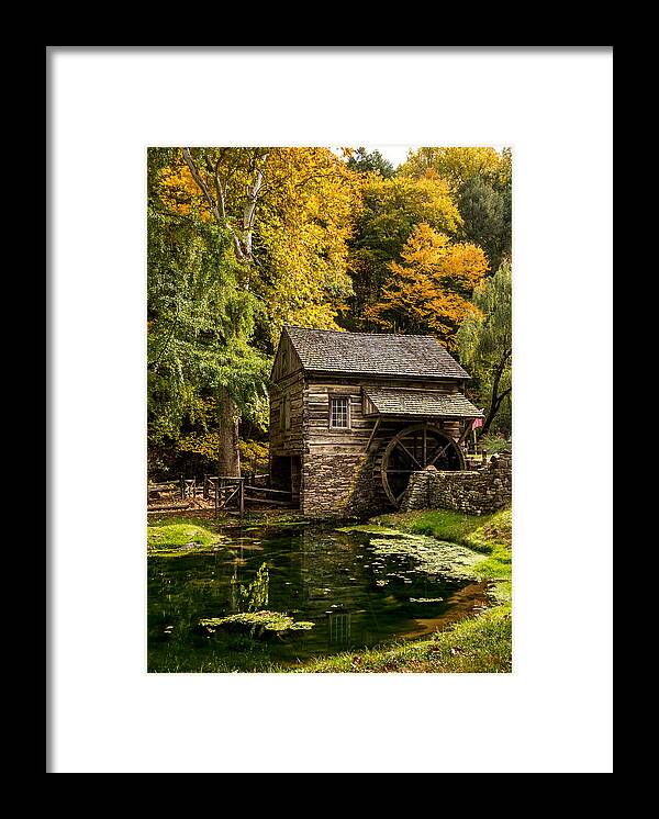Fall Framed Print featuring the photograph Mill Pond by Glenn DiPaola