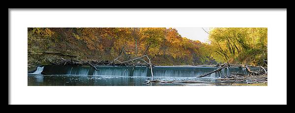 Miller's Dam Framed Print featuring the photograph Miller's Dam Pano by Jeff Phillippi