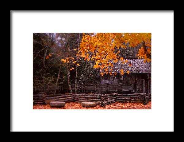 Fine Art Framed Print featuring the photograph Millers Fall by Rodney Lee Williams