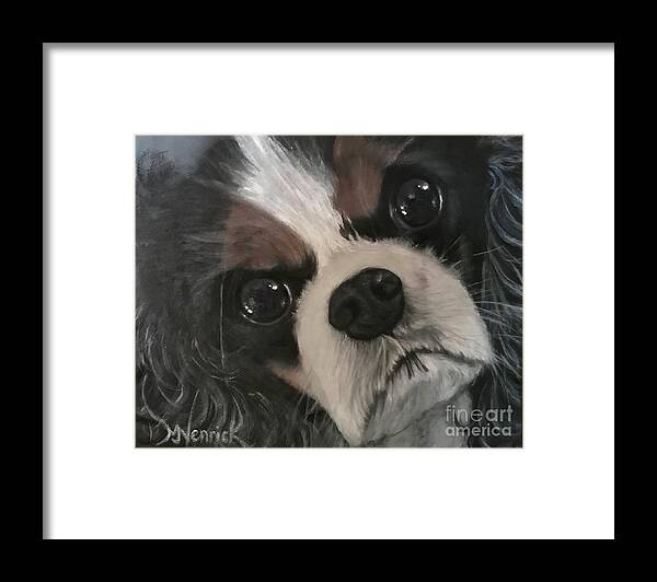 Dog Framed Print featuring the painting Millie by M J Venrick